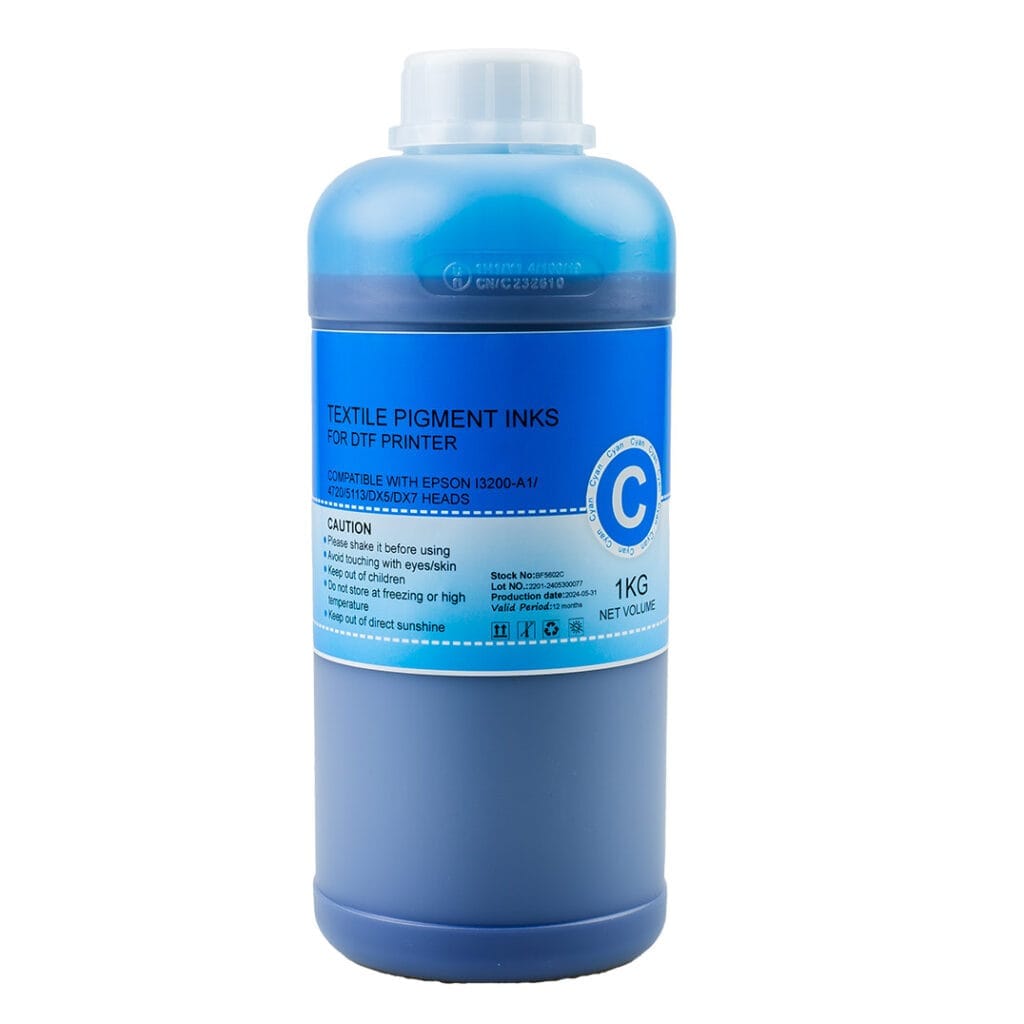 CYAN DTF Ink 1KG Bottle BF5602C MaxLaser
