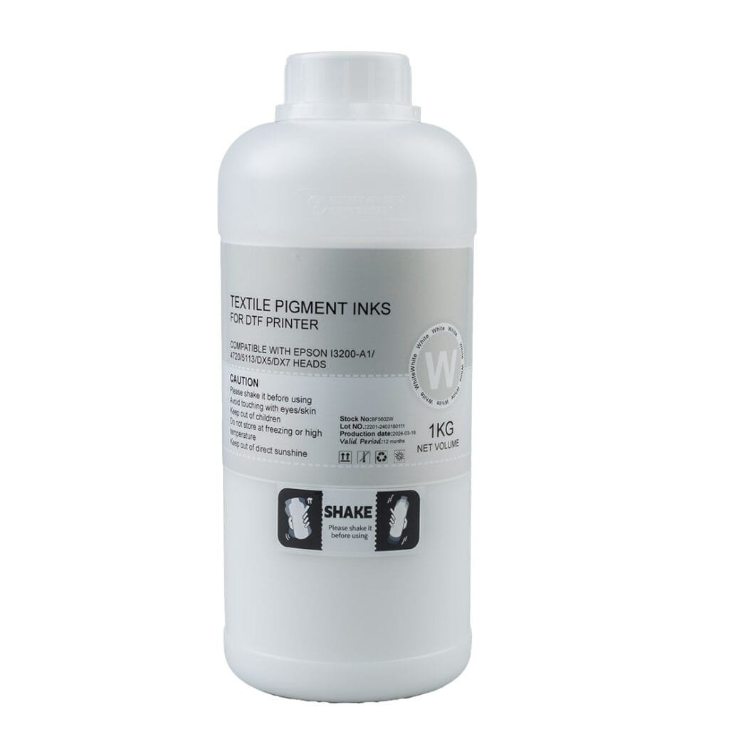 WHITE DTF Ink 1KG Bottle BF5602W MaxLaser