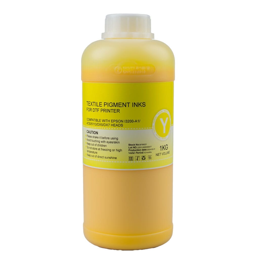 YELLOW DTF Ink 1KG Bottle BF5602Y MaxLaser