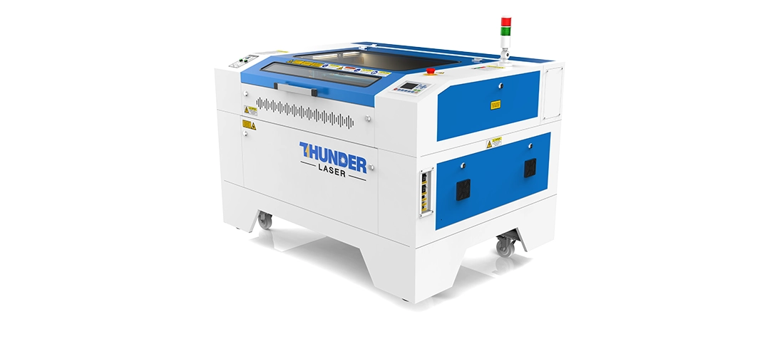 Thunder Nova 35 Product shot: Thunder Nova 35 CO2 laser cutting machine for acrylic signage and décor — MaxLaser South Africa Action shot: Thunder Nova 35 CO2 laser cutting acrylic for signage production — MaxLaser South Africa