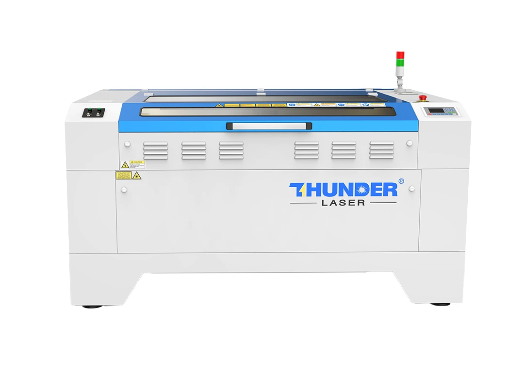Used Thunder Laser Nova 51 CO2 laser cutting and engraving machine, front view.