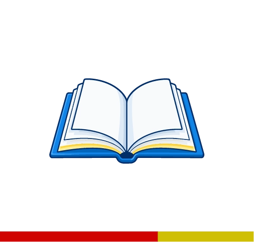 Open blue book representing practical knowledge and opportunity
