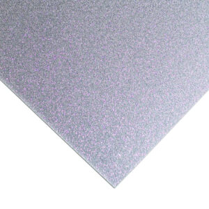 Light grey glitter acrylic sheet with subtle coloured sparkle.