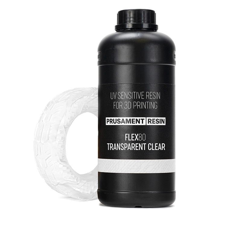 Prusament Resin Flex80 Transparent Clear 1kg Resin